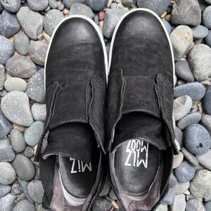 Miz Mooz High Top Leather Slip-on Sneaker